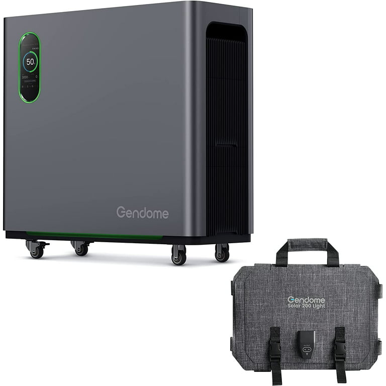 Gendome Home 3000 Portable Power Station with 200W Solar Panel