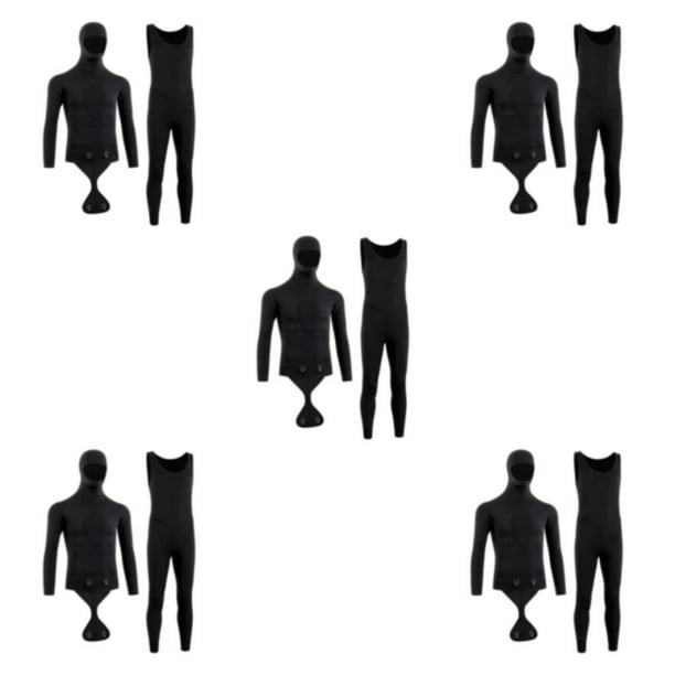 Traje completo de camuflaje de neopreno Greeniant 3MM negro puro para pesca submarina