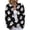 Black, variant on JIAYUE Women Halloween Knit Sweater Graphic Print Cardigan Crew Neck Long Sleeve Button Down Outerwear for Casual Party