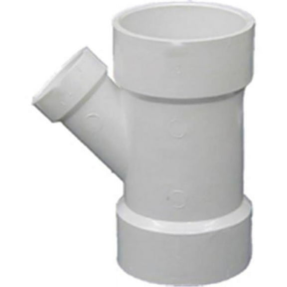 Genova Products Reducing Wye PVC Pipe Fitting - 4 x 4 x 1-1/2 in.