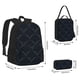 thumbnail image 2 of Easygdp Black Fish scales Mochila para Niños y Niñas con Set de Caja de Almuerzo y Estuche para Lápices 3 en 1, Mochila Escolar Estampada para Adolescentes, 2 of 7