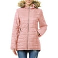 thumbnail image 1 of Ma Croix Women's Lightweight Puffer Jacket with Detachable Fur Hood, 1 of 7