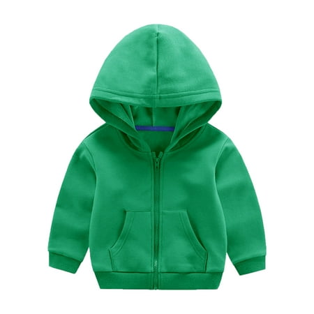 

FANDANIV Boys Casual Fashion Coat Toddler Kids Girls Drawstring Pullover Hooded Comfortable Tops Loose Long Sleeve Blouse Solid Color With Pocket Sweatshirt Spring Fall Jackets