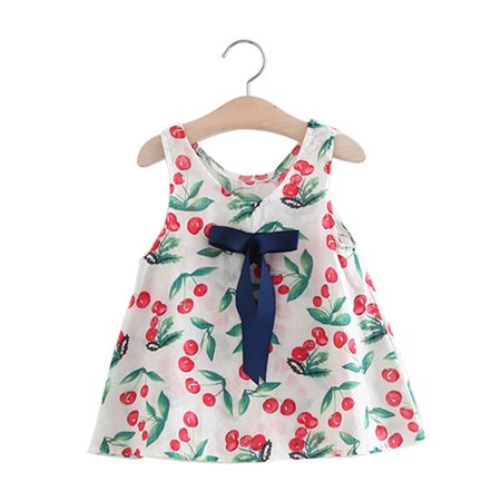 

Wiueurtly Toddler Kids Baby Girls Clothes Summer Sleeveless Floral Princess Dress Casual Beach Dresses Outfits Girls Dress Shoes Size 12