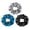 Royalblue-black-grey, variant on Scrunchies for Hair Sleep, Women Grils Silk Hair Ties for Frizz & Breakage Curly Hair, No Damage, Elastics Ponytail Holder, 3 Pack
