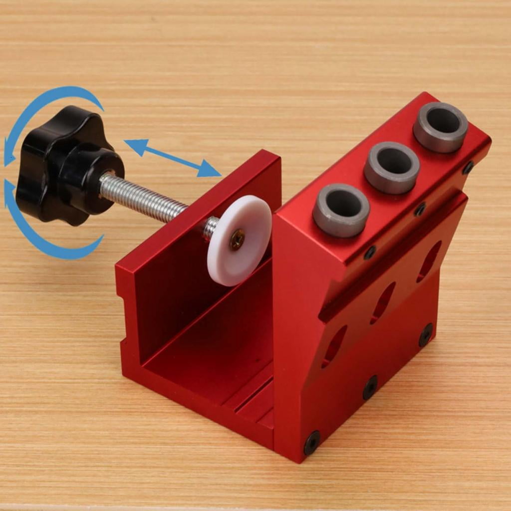 CEORPER Oblique Hole Locators Woodworking Positioners Drill Bit Pocket Hole Jig Set