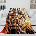 thumbnail image 1 of Wolf Flannel Blanket - Game Warm Throws For Snuggling In While Watching Movie -, 1 of 8