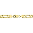 thumbnail image 4 of 10K Yellow Gold chain Figaro 20 in 7.5 mm 7.5mm Light Concave, 4 of 5