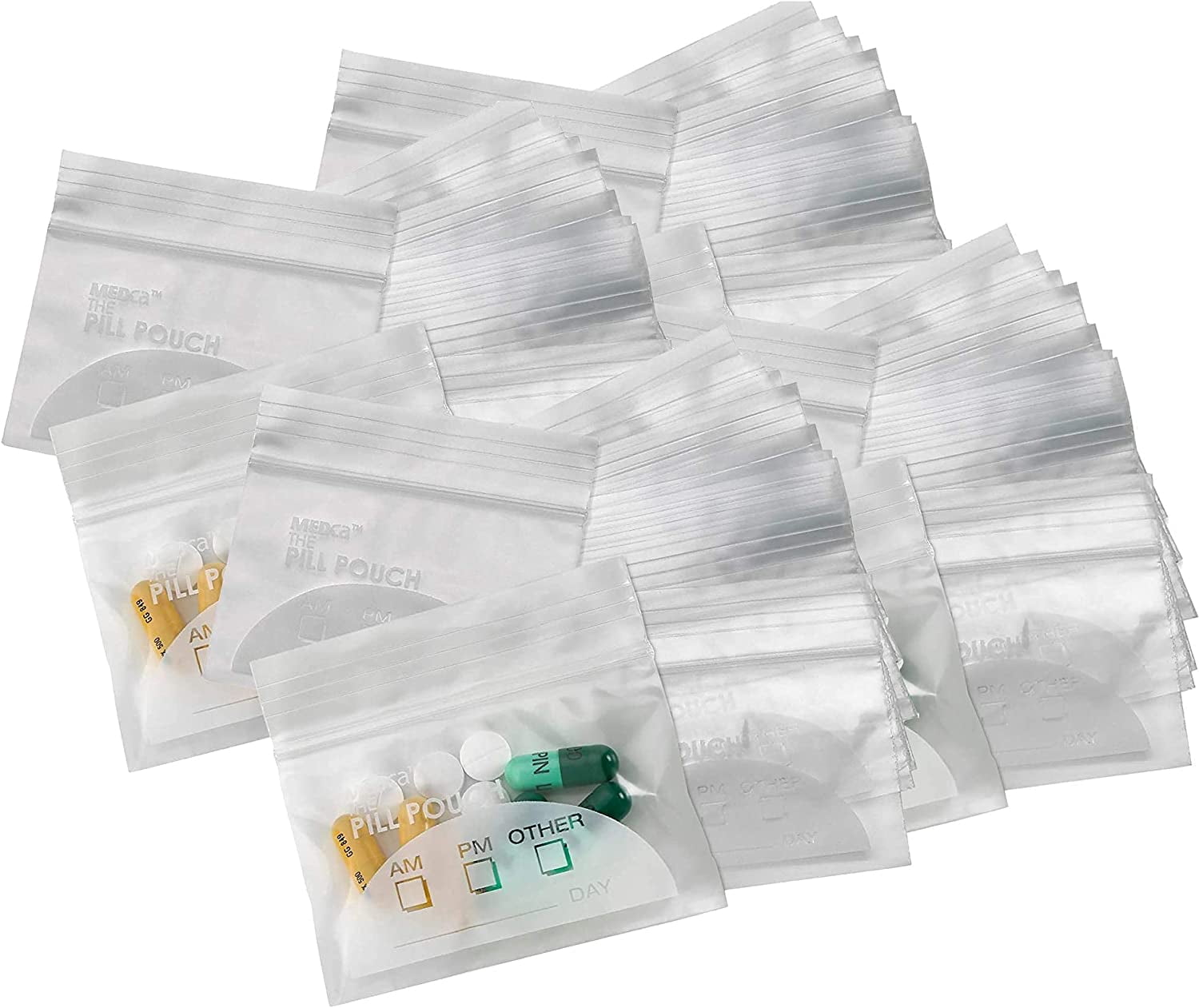 Pill Pouch Bags P/K 600 3'x 2.75' BPA Free, Poly Bag by MEDca