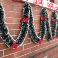 thumbnail image 5 of Guirnaldas de oropel de Navidad, decoración para bares, guirnaldas de cinta con lazo, adornos para árboles de Navidad, decoración para fiestas y el hogar, accesorio colgante, 5 of 5