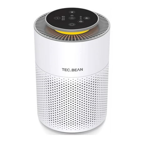 

Air Purifiers for Bedroom with Adjustable Night Light TEC.BEAN H13 True HEPA Air Filter for Office Desk JH50G-M White