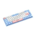 thumbnail image 2 of Teclado mecánico para juegos de 68 teclas, regalo para fiestas, teclado iluminado, compacto, con cable USB Azul, 2 of 9