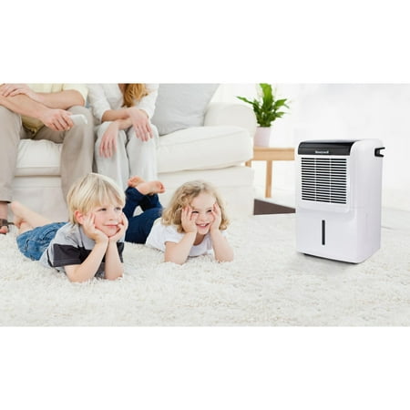 Honeywell - 50 Pint Dehumidifier with Built-In Drain Pump - White