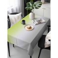 thumbnail image 6 of Green Gray Ombre Table Cloth, Modern Gradient Abstract Art Waterproof Tablecloth for Rectangle Tables, Reusable Washable Fabric Table Cover for Restaurant Kitchen Dining Tables 54"x108", 6 of 6