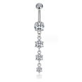 thumbnail image 4 of MesaSe 6Pcs Belly Rings Dangle Belly Button Ring Opal Pearl  Belly Button Piercing, 4 of 4
