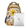 thumbnail image 7 of FORMRS Kids School Backpack Elementary Student Unisex Travel Bookbag with Reflective Stripes, Yellow Flowers, 7 of 7