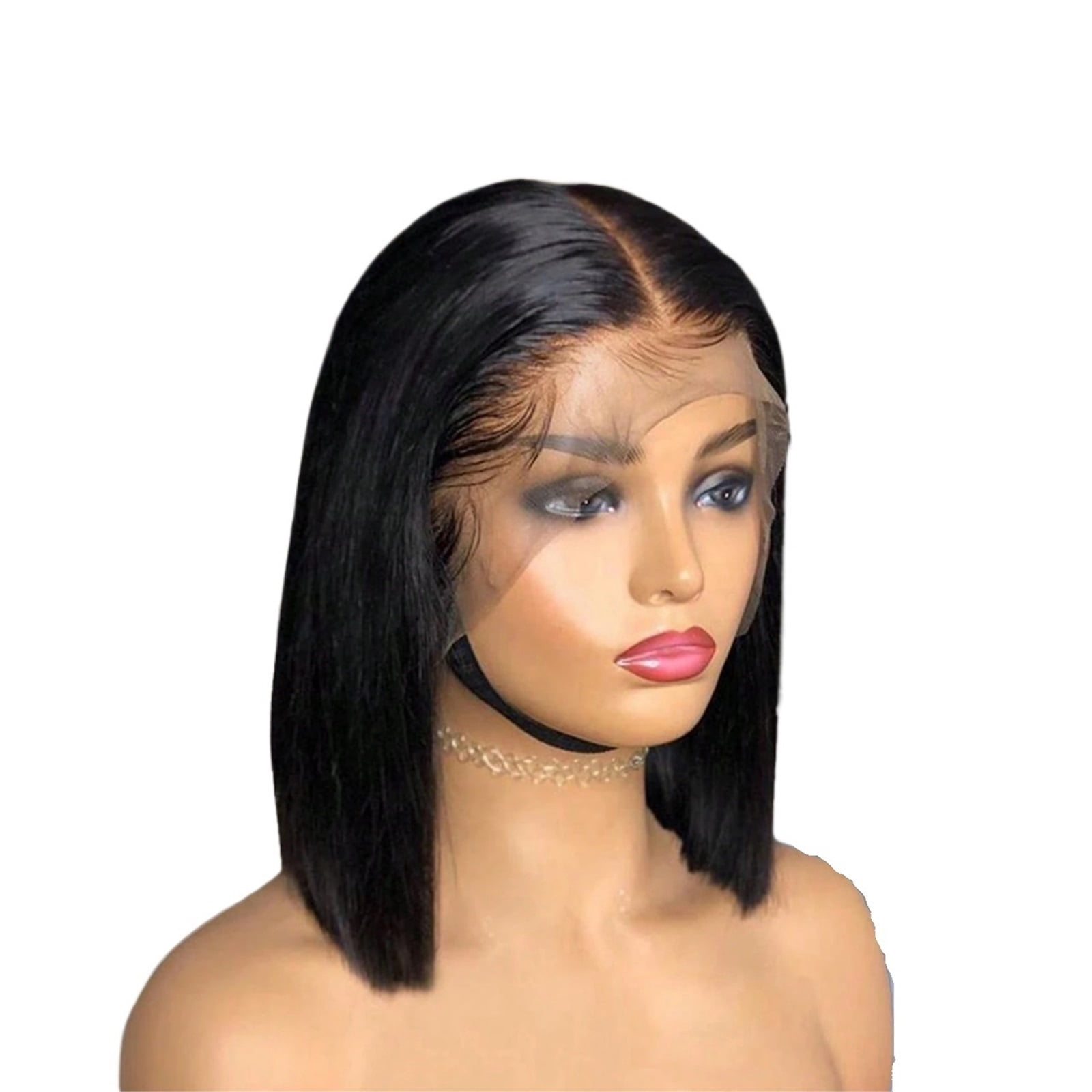 250 Density 13x4 HD Lace Frontal Wigs Short Bob Straight Human Hair Wig Pre Plucked