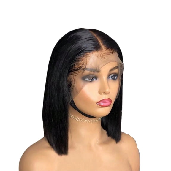 250 Density 13x4 HD Lace Frontal Wigs Short Bob Straight Human Hair Wig Pre Plucked