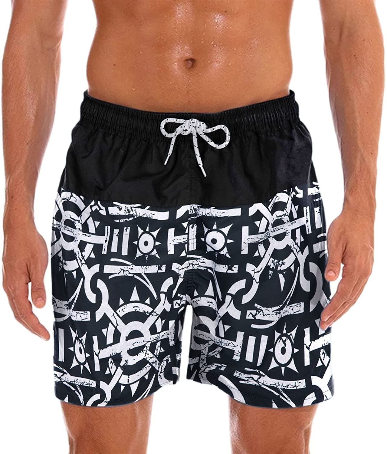 Mens Swim Trunks Quick Dry Swim Shorts 