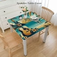 thumbnail image 2 of COMIO Vintage Hawaii GUITAR Square Tablecloth for Outdoor Picnic Camping and Indoor Kitchen Dining Party White, 2 of 7