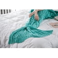 thumbnail image 4 of Plaid Tail Blanket, Plaid Blanket, Personalized Gift Ideas 190 x 90 cm (Green), 4 of 5