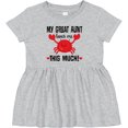 thumbnail image 3 of Inktastic My Great Aunt Loves Me Girls Baby Dress, 3 of 5