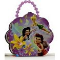 thumbnail image 2 of Tinkerbell Tin Box Carry All Flower Shaped Unisex Child Tote Purse Handbag Purple., 2 of 5