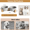 thumbnail image 2 of Comederos De Cerámica Para Gatos Y Perros, 2 Piezas, 850 Ml Xtellar blanco, 2 of 3
