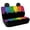 Rainbow Butterfly Decoration, variant on Uourmeti Skateboarding Dachshund, Non-Slip Replacement Seat Protectors Set of 2 Waterproof All Weather Car Back Seat Cover for Auto Car Interior
