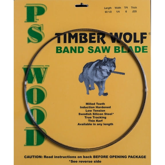 PS Wood Timber Wolf 70 1/2 x 1/2 x 2/3tpi band saw blade