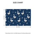 thumbnail image 4 of Placemats Set Of 4 / 6, Bohemian Cute Duck Navy Blue Placemats For Dining Table Indoor/Outdoors Heat Resistant Washable Placemats 18" X 12", 4 of 8
