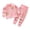 Light Pink, variant on Baby Girl Fall Winter Outfits Toddler Clothes Long Sleeve Floral Graphic Crewneck Sweatshirt + Joggers Pants Set (Orange, 2-3 Years)