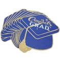 thumbnail image 1 of FELTECHELECTR 10Pcs Graduation Wish Card Blue Paper Greeting Cards for Lovers, 1 of 4