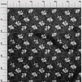 thumbnail image 3 of oneOone Polyester Spandex Gray Fabric Floral Retro Sewing Craft Projects Fabric Prints By Yard 56 Inch Wide, 3 of 5