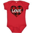 thumbnail image 3 of Inktastic Valentine Buffalo Plaid Love Boys or Girls Baby Bodysuit, 3 of 5