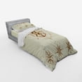 thumbnail image 2 of Ambesonne Vintage Bedding Set 3 Pcs, Compass Nautical Retro, Twin, Beige Tan, 2 of 2