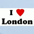 thumbnail image 2 of CafePress - I Love London Infant Bodysuit - Baby Light Bodysuit, Size Newborn - 24 Months, 2 of 4