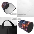 thumbnail image 2 of Balery Astronaut In Cosmic Garden Cesta de ropa redonda con asas, impermeable, independiente, para ropa, juguetes, dormitorio y familia-Small, 2 of 6
