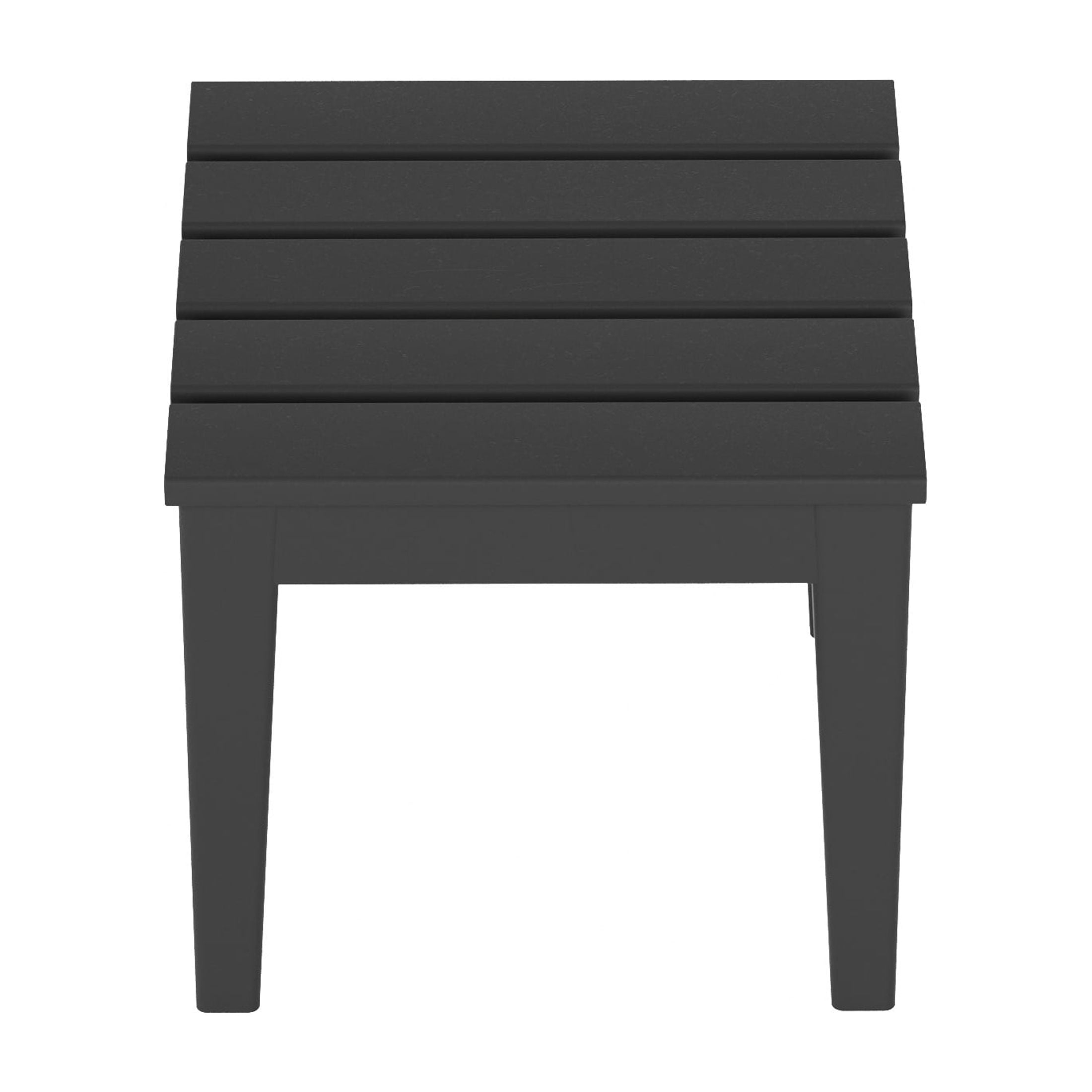 WestinTrends Ashore Oversized Outdoor Side Table, 18 Inch All Weather Poly Lumber Adirondack Patio Side Table Square End Table, Gray