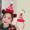 thumbnail image 1 of Aro de pelo navideño para niñas, astas de reno de peluche, orejas de venado, diademas para fiesta de Cosplay, diadema navideña, tocado de cuerno de ciervo, 1 of 4