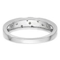 thumbnail image 5 of Solid 14K White Gold Engagement Complete Diamond Trio Men's Wedding Band Ring Size 11 (.145 cttw.), 5 of 8