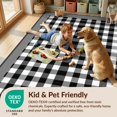thumbnail image 4 of Design&I 4'x6' Washable Area Rug Flatweave Daily Traffic Ready Plaid Checkered Tartan Grid Layout Traditional Layered for Dorm Room, Living Apartment, 4 of 7