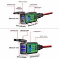 thumbnail image 5 of Hmwy-motorcycle Sae To Dual Usb Phone Gps Charger Adapter Voltmeter, 5 of 5