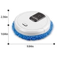 thumbnail image 3 of Robot Vacuum and Mop, Rechargeable Vacuum Mop Robot with Spray Function and Wet&Dry Pads, Built In1500mAh Battery,Automatic Escape, for Board, Marble, Ceramic Tile(White), 3 of 6