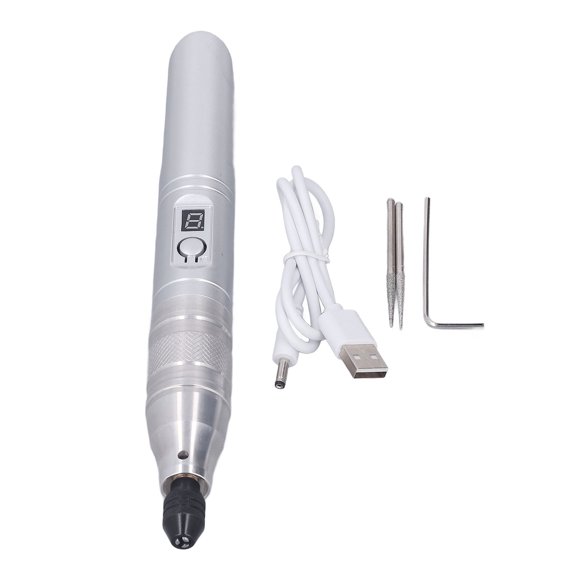 Stylo De Meulage électrique Micro Graveur Gravure Gravure Kit D'outils De Bricolage 3500-13000r/min 3.7V Pour Meulage, Polissage, Gravure, Perçage
