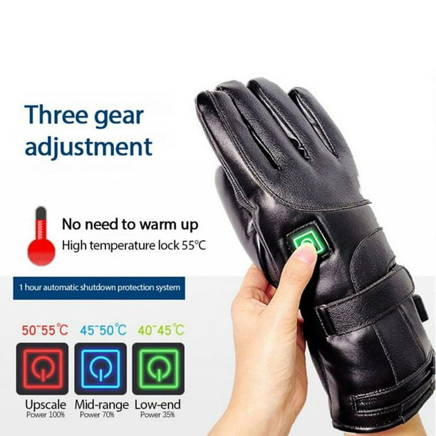 Gants Extérieur 3 Températures Gants Chauffants EagerMinds - Rechargeables 7 ,4V 4000mAh - 3 Niveaux De Chaleur - Pour Ski, Moto, Randonnée Gants Extérieur Chauffants