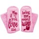 thumbnail image 2 of Calcetines de vino difusos con estampado de letras, calcetines de vestir novedosos para hombres y mujeres, 2 of 3