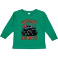 thumbnail image 3 of Inktastic Crushin' Hearts Monster Truck Valentine Boys or Girls Long Sleeve Toddler T-Shirt, 3 of 5