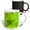 Multicolor, variant on 3drose, Steampunk Flying Machines Hot Air Balloons in Acid Green, 11oz Two-tone Black Mug