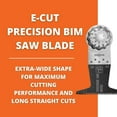 Fein StarLock ECut Precision BiMetal Oscillating Saw Blade Extra